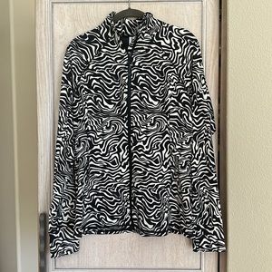 NWOT Fabletics Patterned Zip Up Track Jacket